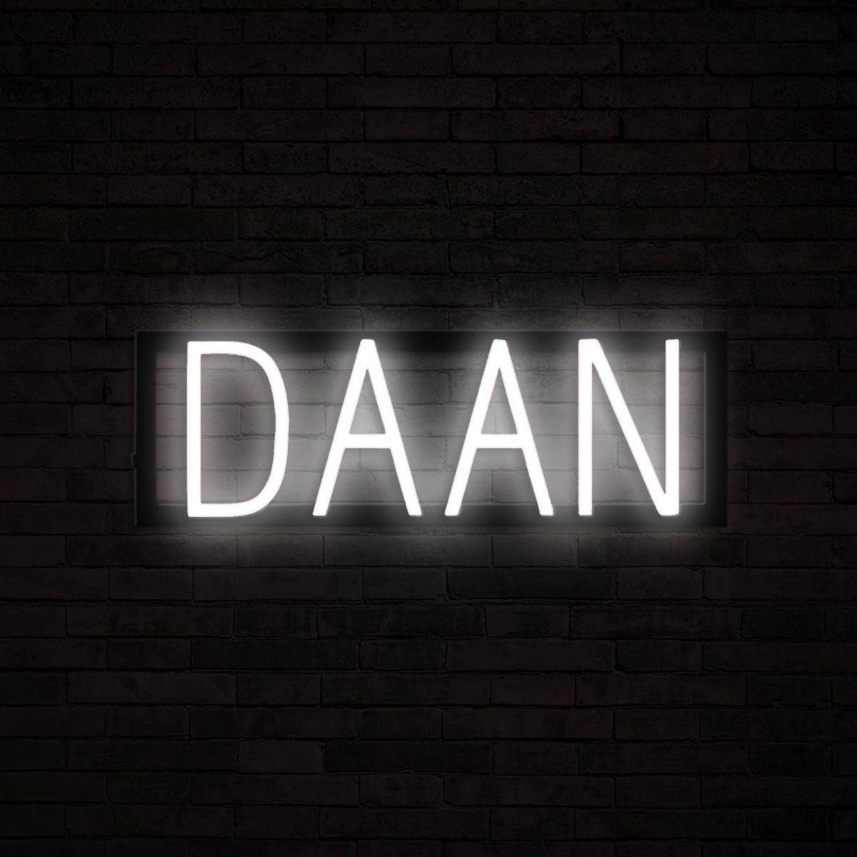 DAAN - Neon LED Lamp Kinderkamer | SpellBrite | 45,65 x 16 cm | 6 Dimstanden & 8 Lichtanim