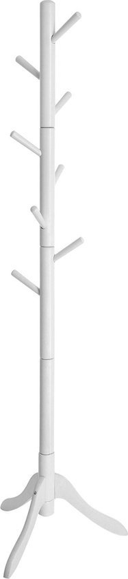Rootz Coat Stand - Wardrobe - Free-Standing Clothes Rack - Rubber Wood - Stable - Durable - Easy Assembly - 57cm x 57cm x 175cm