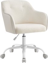 Rootz Swivel Chair - Lounge Chair - Office Chair - Steel Frame - Velvet Upholstery - Adjustable Height - 64cm x 64cm x (83-93)cm
