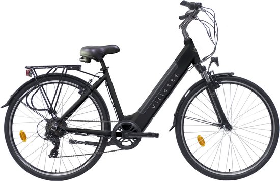 L' Amant Eco, elektrische damesfiets, 7sp, 10.4Ah, zwart
