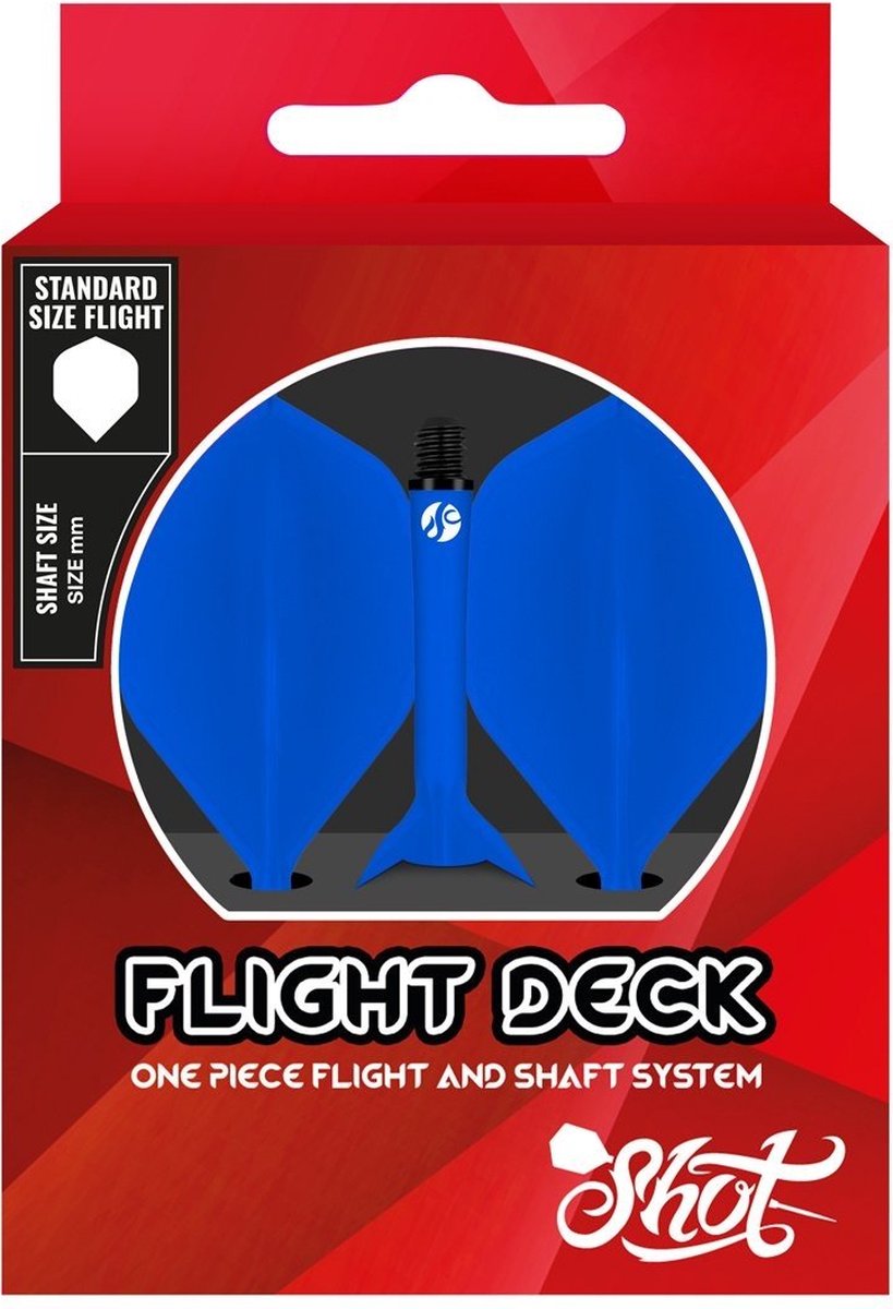 Shot Flight Deck System Blue NO2 - Dart Flights