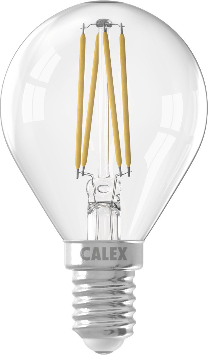 Calex LED volglas Filament Kogellamp 220-240V 4.5W 470lm E14 P45, H...