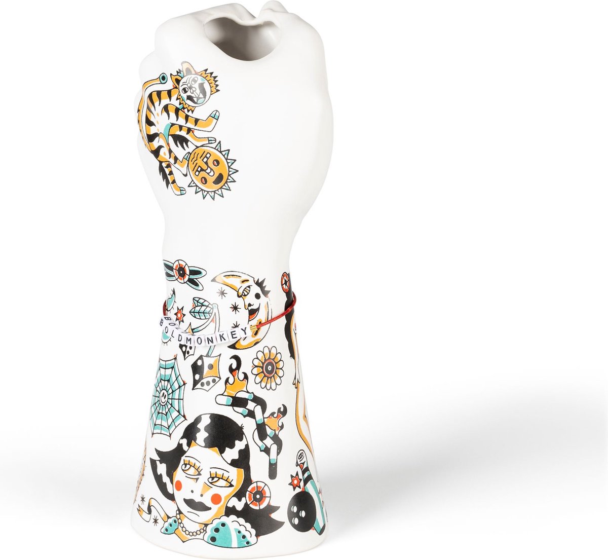 Bold Monkey Liberty Matters vaas kleurrijk - Zwart