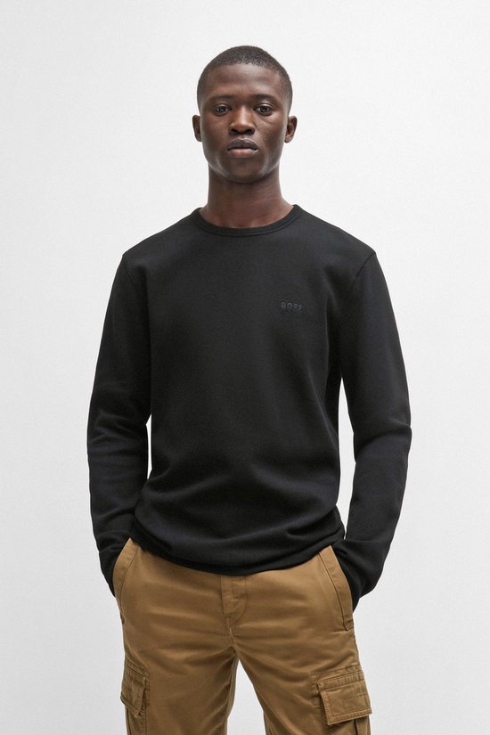 BOSS - Pull Tempesto Zwart - Homme - Taille M - Coupe Regular