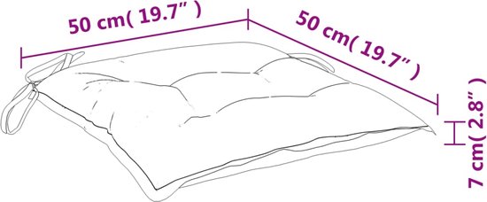 vidaXL - Coussins pour palettes - 4 - pcs - 50x50x7 - cm - oxford - tissu - vert