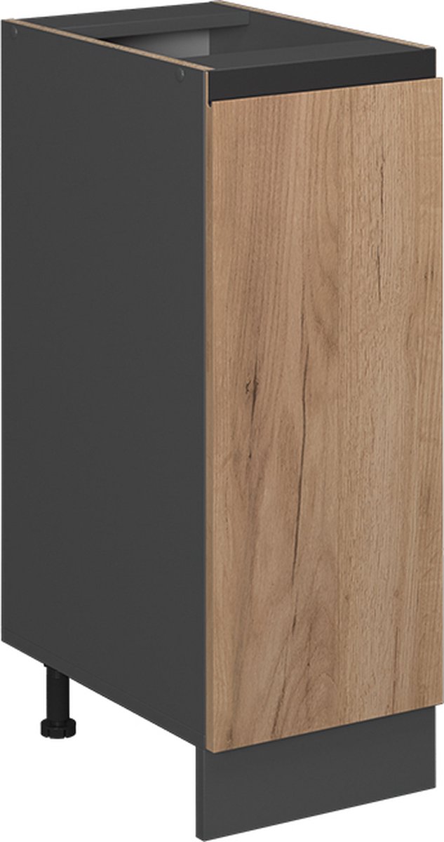 Vicco R-Line Apotheekkast – 30 cm J-vorm, zonder werkblad Krachtige eik goud Goudkleurig Eiken/Antraciet