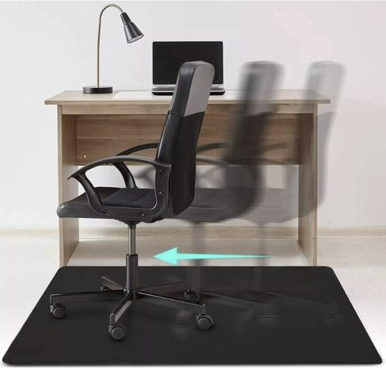Protège-sol - Tapis de protection pour chaise - 100x140cm - Zwart