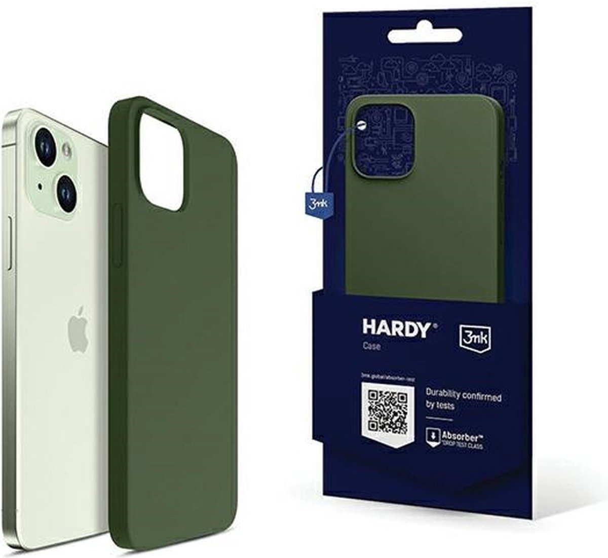 3MK Hardy Back Cover met MagSafe voor Apple iPhone 15 Plus - Groen