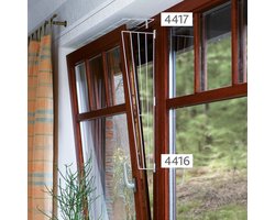 Trixie - Beschermrooster Voor Raam - Zijdeel - Wit - 62X16/8 cm