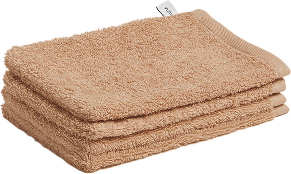 Yumeko washandjes terry honey 15x22 - 4 st