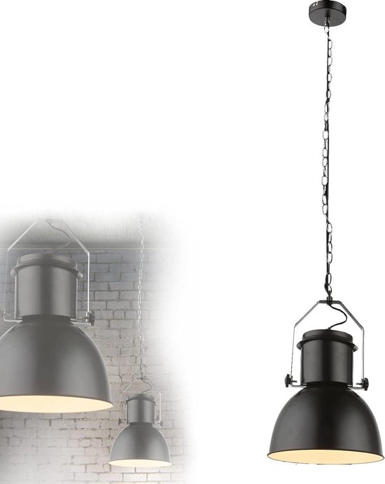 Zwarte Industri le Hanglamp Vintage Eetkamerlamp Keukenverlichting zwarte-industri-le-hanglamp-vintage-eetkamerlamp-keukenverlichting