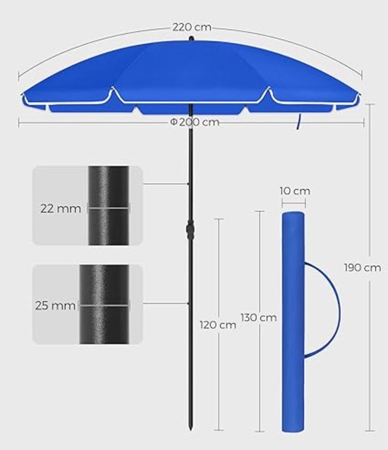 Vounot excentrische parasol 300 cm tuinparasol met zwengel en beschermhoes uv-bescherming beige - Parasol kopen? | Korting tot 70 Vounot excentrische parasol 300 cm tuinparasol met zwengel en beschermhoes uv-bescherming beige - Parasol kopen? | Korting tot 70
