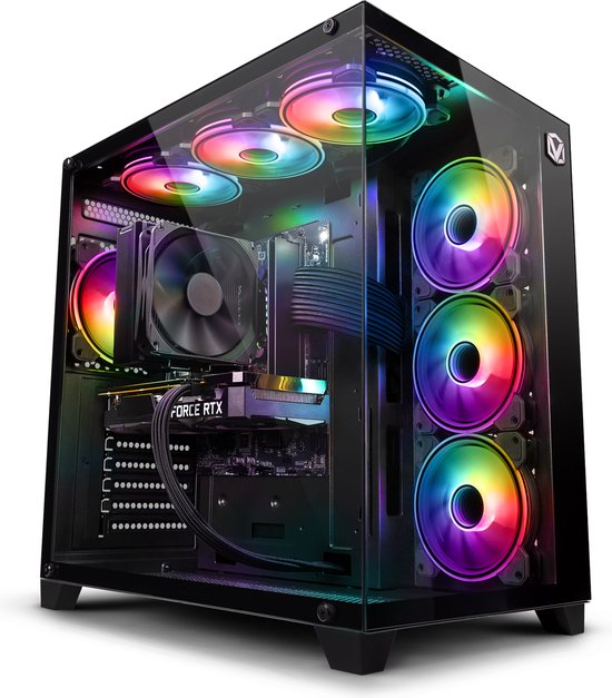 VIBOX VII-138 PC Gamer Complet • 27 Écran • Intel Core i9 10900F 5,2 GHz • Nvidia RTX 5080 16 Go • 32 Go RAM • 2 to NVMe M.2 SSD • 850W PSU • Windows 11 • WiFi