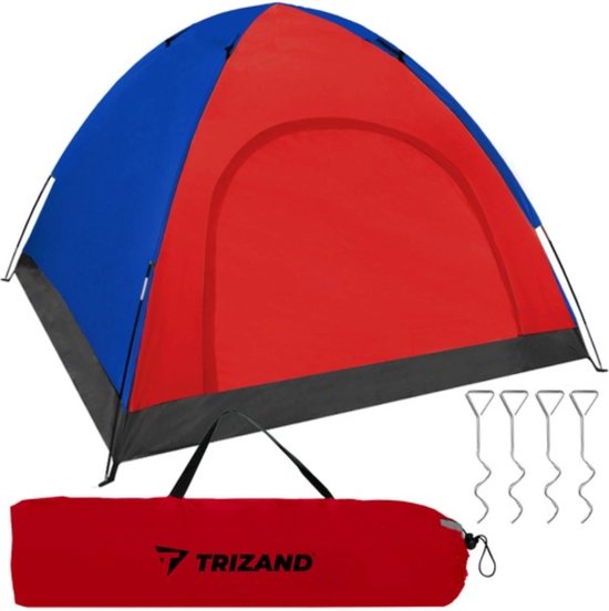 Trizand Comfortabele 4-Persoons Tent voor Kamperen en Gezinsuitjes