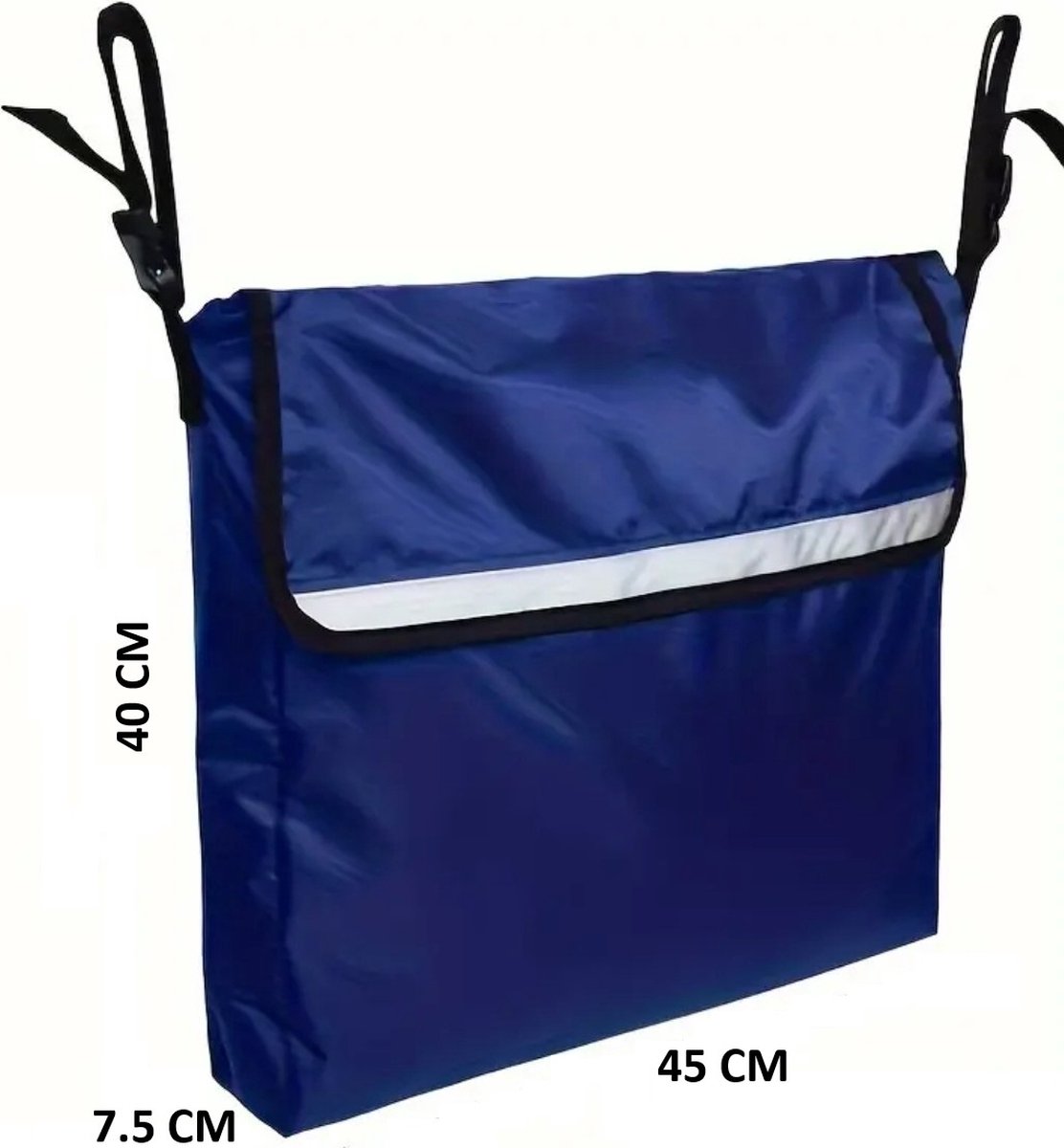 Goedkoopste Allernieuwste.nl® Zeer Ruime Rolstoel Tas Blauw - Rollator Opbergtas - Scootmobiel Tas - Rolstoeltas - Blue - 45 x 40 cm