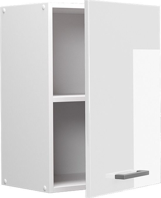 Vicco Armoire suspendue R- Line, Wit brillant/ Wit, 45 cm