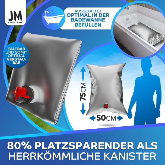 Scheurvaste waterzak, noodgevallen, 10 stuks opvouwbare