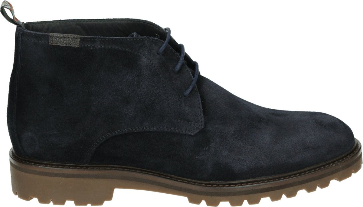 Floris van Bommel STURDI 01.16 - Heren sneakersHeren veterschoenVrije tijd half-hoog - Kleur: Blauw - Maat: 41.5