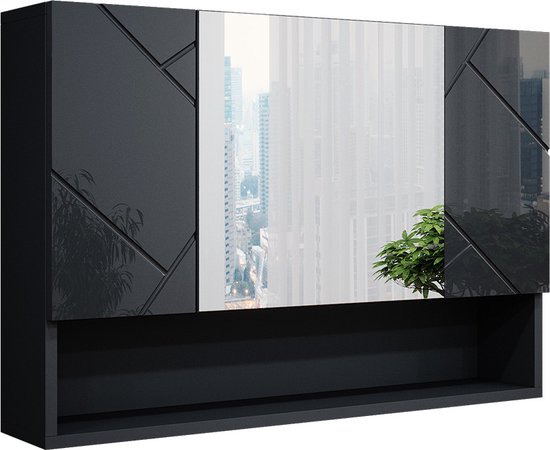 Wasmachinekast Irma Antraciet Hoogglans 64 x 190.5 cm Vicco | Antraciet Hoogglans | Wasmachine kast | 406673137064106