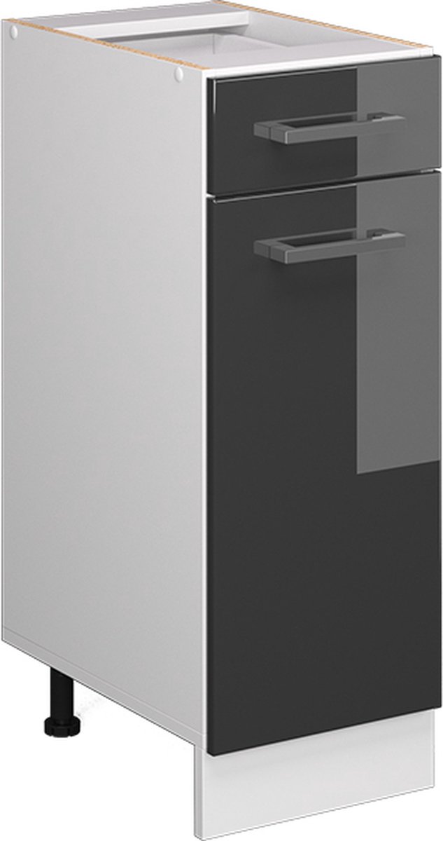 Vicco R-Line Keukenonderkast – 30 cm, WB Antraciet Antraciet Hoogglans