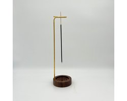 Elegante hangende wierookhouder in goud