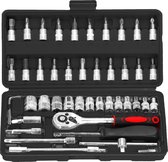 Ceeyoll 52-in-1 dopsleutel, universele dopsleutel, van roestvrij staal, draaibaar, 360 graden draaibaar, geschikt voor meubels, autoreparatie, gereedschap