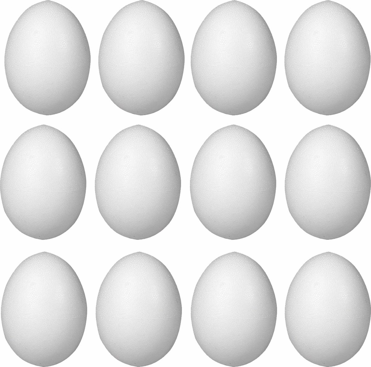 Rayer Hobby piepschuim ei - Pakket van 40x stuks - 10 cm - wit - Pasen decoratie - tempex paaseieren