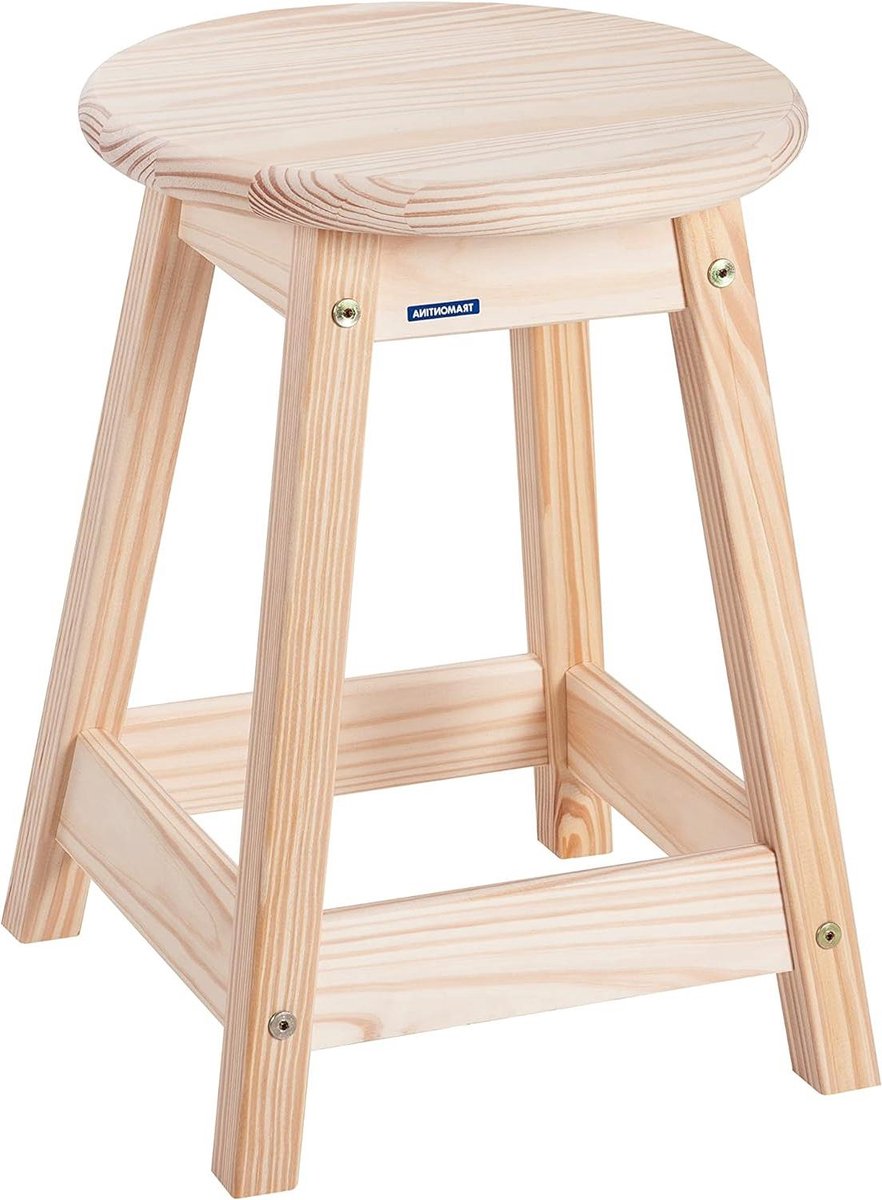 Kruk van massief hout Tramontina keukenkruk hoogte 46 cm 91410-047 natuur 46 5 cm