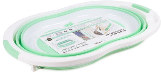 Benson Babybadje - Opvouwbaar - 70 x 46.5 x 23 cm - Groen/Wit van Benson — afbeelding 2