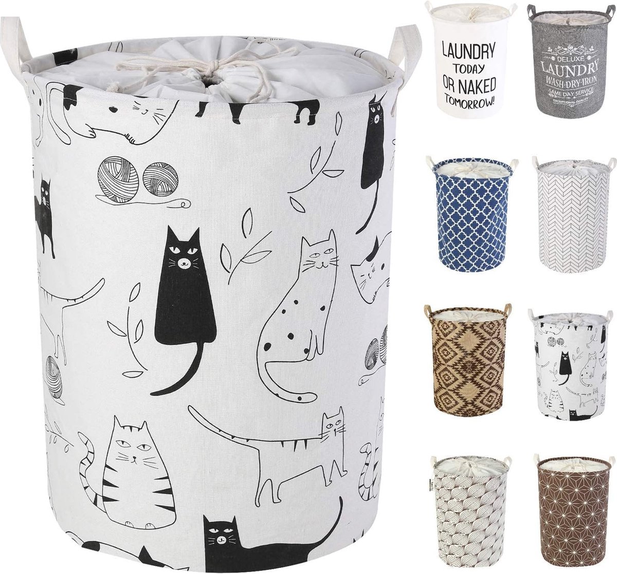 Goedkoopste Wasmand met trekkoord, pop-up wasmand, opvouwbaar, waterdicht, rond katoen, linnen, voor slaapkamer, opslag, babykleding, speelgoed