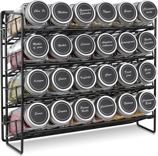 MERYSAN 2 Niveaux Étagère à épices En Métal Support Pour Plantes, Support à épices Pliable Pour