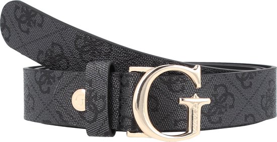 Guess Emera Logo Belt Dames - Verstelbaar - Zwart - Maat S