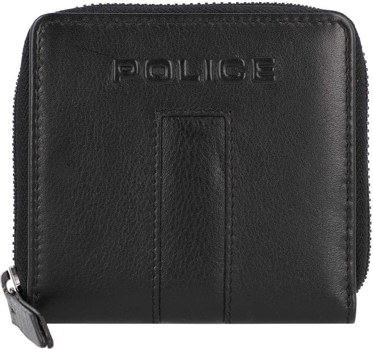 Police PT389-10368 Leren portemonnee 12 cm - Dames - Horizontaal - black