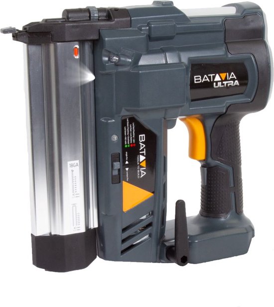 Spijkerpistool op Batterijen, Draadloze Brad-spijkermachine voor Rechte Nagels 10 Mm Tot 30 Mm, Elektrisch Spijkerpistool met Spijkers, Opbergdoos voor Stoffering, Houtbewerking