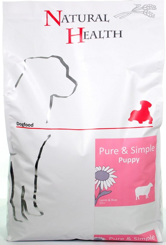 Natural Health Droogvoer Hondenvoeding Natural Health Dog Lamb & Rice Puppy single proteïn - premium