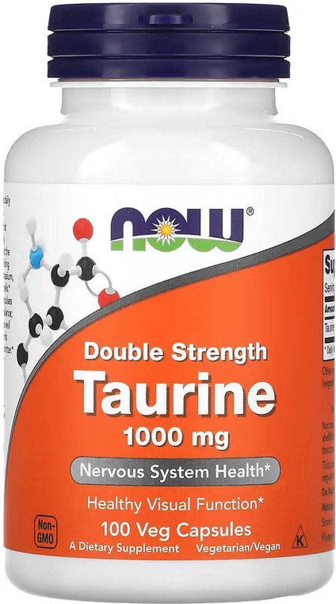 Goedkoopste Taurine, Dubbele sterkte, 1,000 mg, 100 capsules, Now Foods
