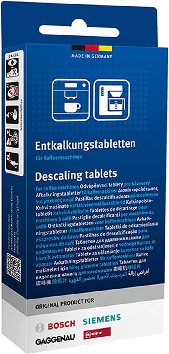 Bosch 2-in-1 Ontkalkingstabletten (3st.) 311821 / 00311821 / 311819 / TCZ8002