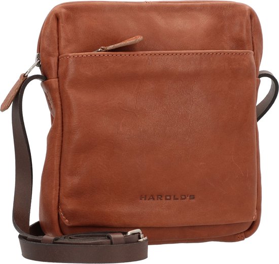HAROLD'S Cuir Sac à épaule bandoulière Ivy Lane Crossbag Cognac Brun