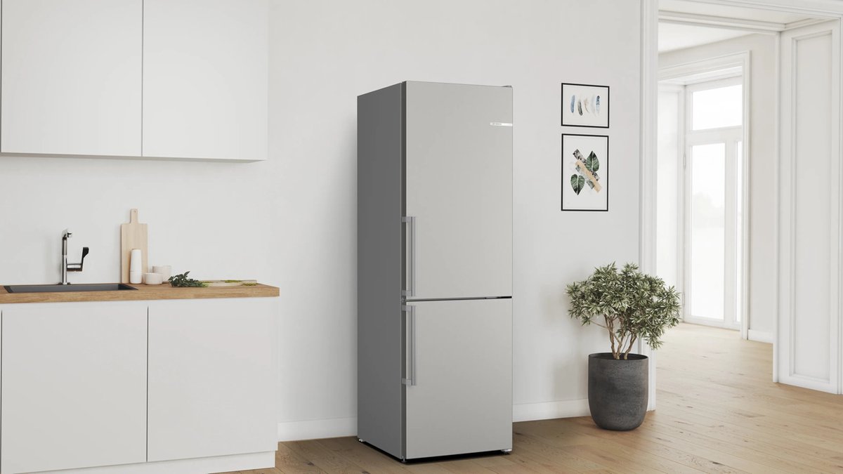 Bosch KGN36VICT - Serie 4 - Koelkast - Koel-vriescombinatie - Total No Frost - nooit meer ontdooien - RVS - Energielabel C - Zeer stil - Extra veel ruimte voor je verse etenswaren met VitaFresh — afbeelding 6
