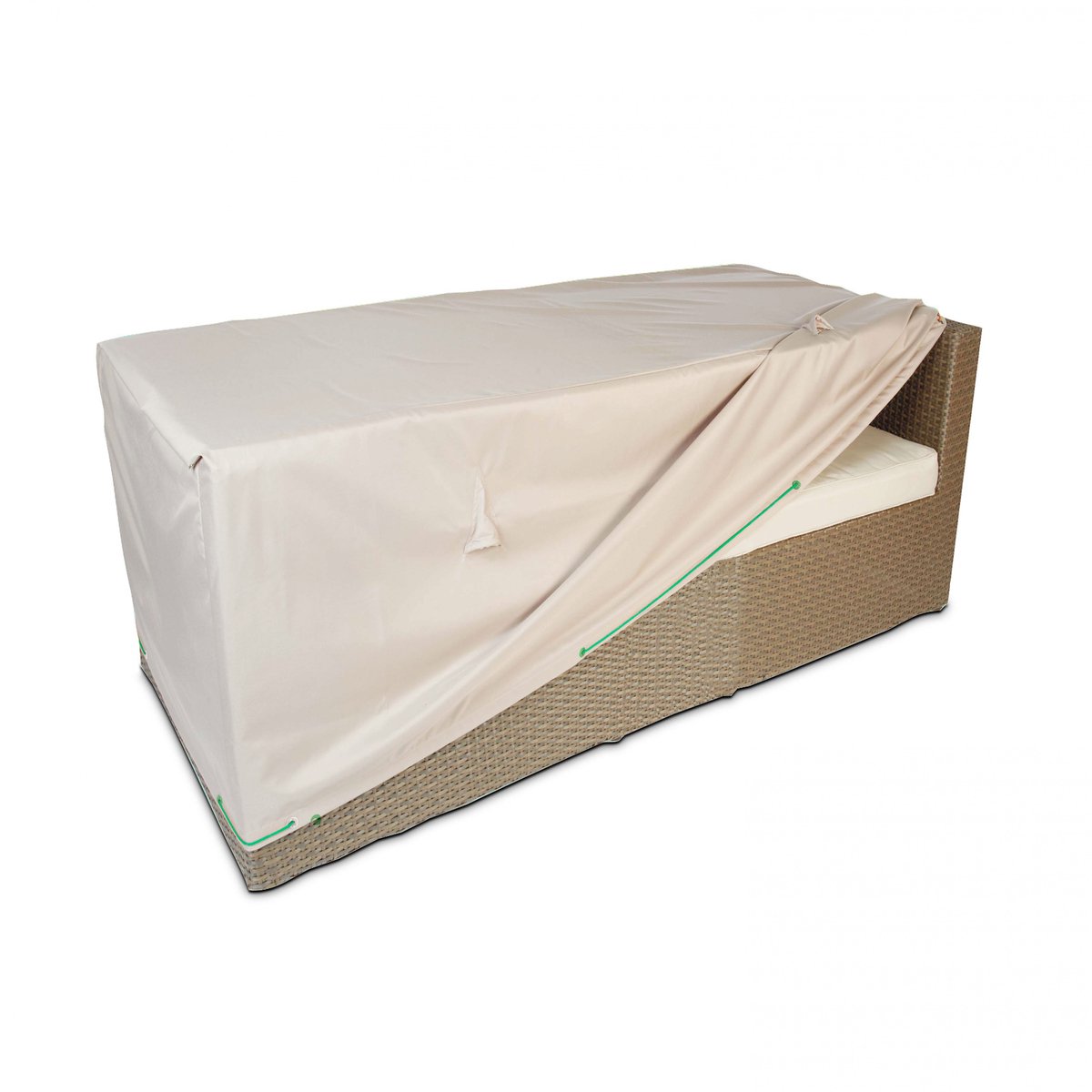 Cov'Up - Loungebankhoes - hoes voor loungebank - 130 x 75 x 60 cm (lxbxh) - met ventilatiesysteem - 2 jaar garantie