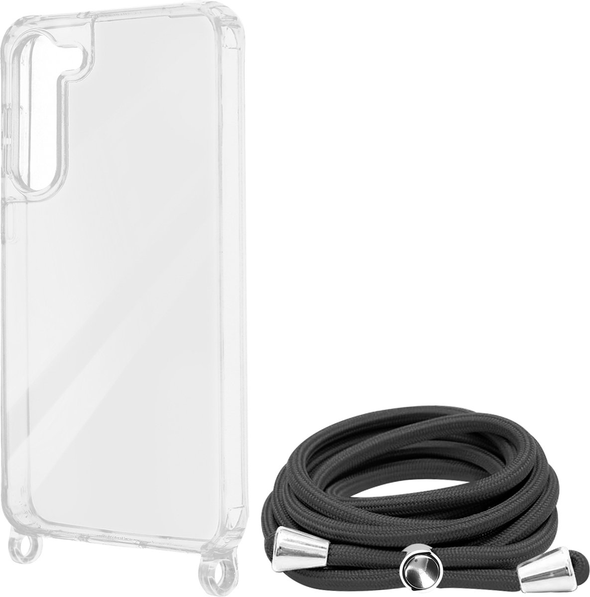 Avizar Koordhoesje Geschikt voor Samsung Galaxy A34 5G Stijf, Corda-serie, Transparant