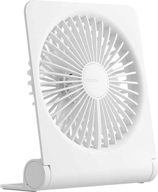 JISULIFE Tafelventilator, 4000 mAh mini-bureauventilator, USB