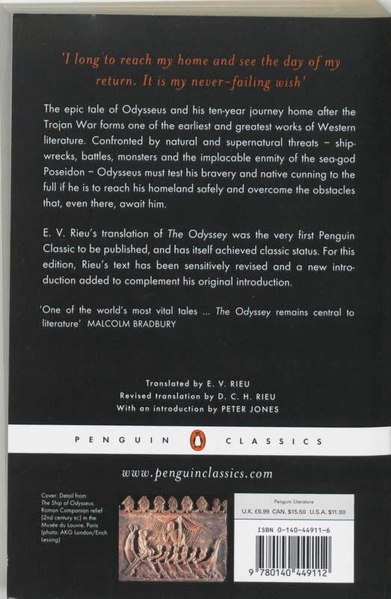 ISBN The Odyssey, classiques, Anglais, Livre broché, 416 pages