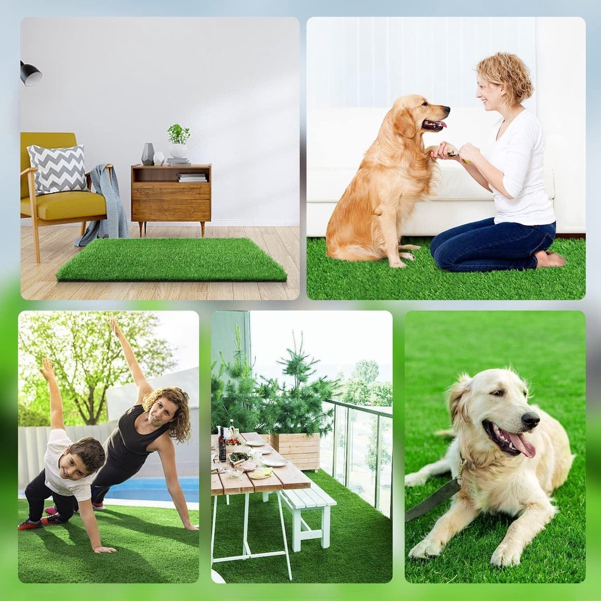 KARAT Premium Kunstrasen für Hunde - Höhe: 40 mm - Trainingsunterlage