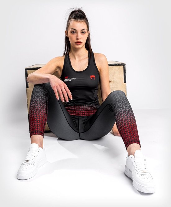 Débardeur UFC Venum Dry Tech Performance Institute Femme Zwart Rouge Taille L