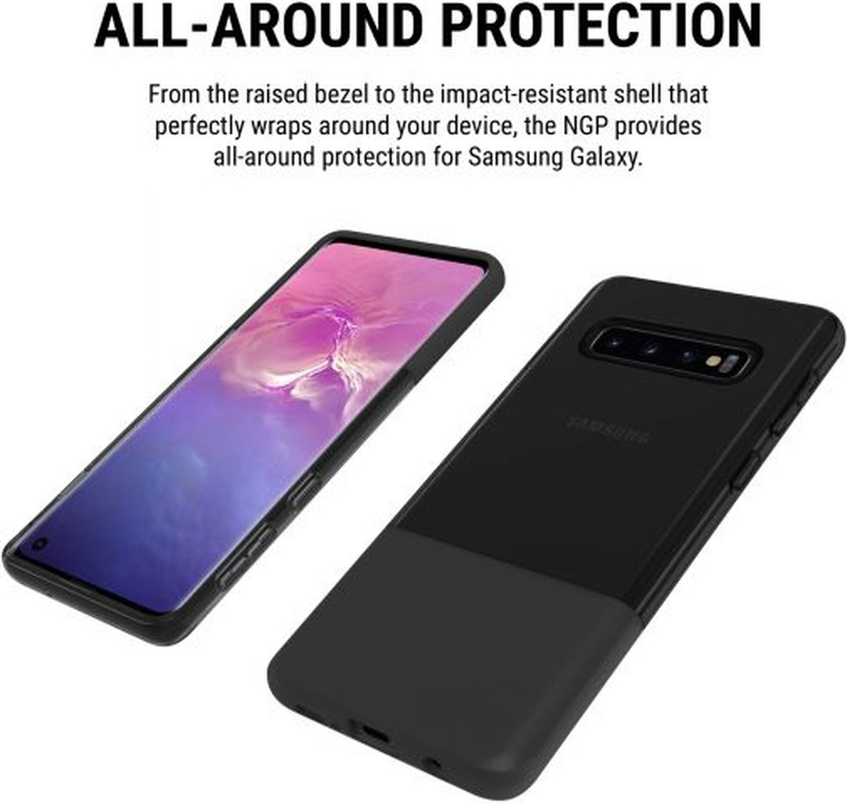 Incipio NGP - Telefoonhoesje Samsung Galaxy S10 - Transparant