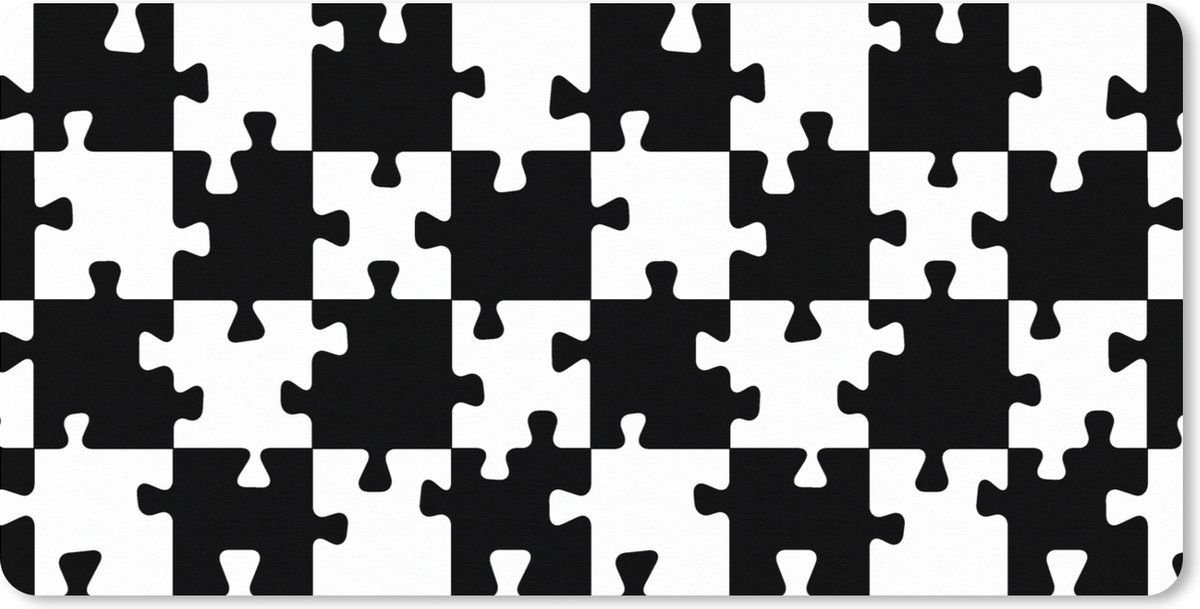 Muismat XXL 80x40 cm - Bureau onderlegger - Bureau mat Puzzel - Schaken - Patronen - Bureaumat - Gaming mousepad xl - Bureaulegger groot - Computer deskmat