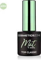 Cosmetics Zone Hypoallergene Topcoat Mat 7ml. - Transparant - Mat - Top en/of basecoat
