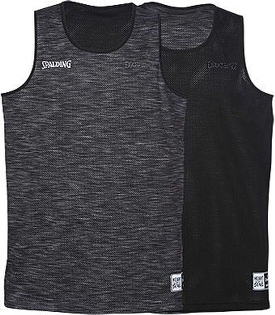 Spalding Street Reversible Shirt Heren - Grijs Gemeleerd / Zwart | Maat: L