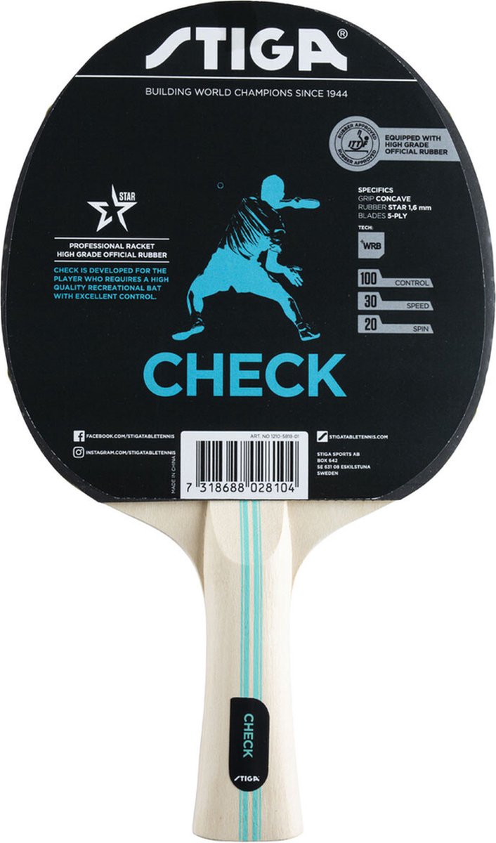 Tafeltennisracket Check Stiga